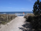 Przejście do plaży w Karwii