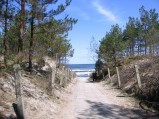 Plaża w Karwii, przejście