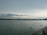Jezioro Białe, widok z pomostów MOSIR na przeciwny brzeg