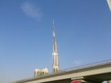 Burj Dubai, widok z miasta