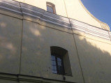 Fasada kościoła w Bystrzycy