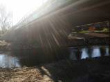 Pod mostem, rzeka Jeziorka, Chylice