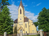 Fasada kościoła w Dorohusku