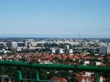Widok na Gdańsk z wieży widokowej na Pachołku