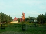 Widok na kościół w Gończycach