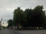Ulica Głowackiego, przy Placu Wolności w Kamieńsku