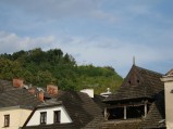 Góra Trzech Krzyży w Kazimierzu Dolnym, widok z rynku