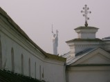 Pomnik Matki Ojczyzny widziany z Ławry, Kijów
