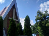 Fasada kościoła w Kleszczowie