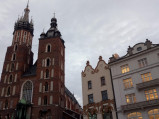Kościół Mariacki i kamienice w Krakowie