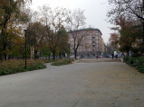 Chodnik w kierunku Placu Inwalidów w Parku Krakowskim w Krakowie
