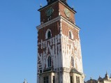 Wieża ratusza na rynku w Krakowie