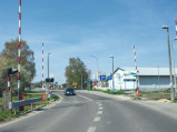 Przejazd kolejowy w Krzaku