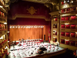 Scena w La Scala w Mediolanie