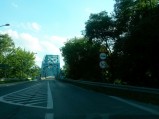 Dojazd do mostu od strony Nowego Dworu Mazowieckiego