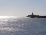 Widok na latarnię morską Puerto de La Cruz