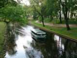 Łódź na kanale Pilseta w Rydze
