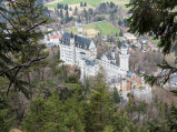 Widok z góry na Zamek Neuschwanstein, Schwangau