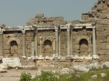 Agora starożytnego miasta Side, ruiny sali centralnej