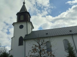 Boczna fasada kościoła, Sobienie-Jeziory