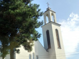 Wieża kościoła w Strzelcach Wielkich