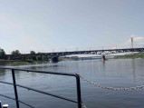 Widok z Wisły na Most Średnicowy w Warszawie